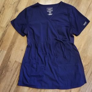 Maternity Cherokee Navy Scrub Top